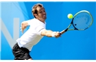 EASTBOURNE, ENGLAND - JUNE 21:  Richard Gasquet of France in action a point during the Men's Final between Richard Gasquet of France and Feliciano Lopez of Spain at the Aegon International at Devonshire Park on June 21, 2014 in Eastbourne, England.  (Photo by Ben Hoskins/Getty Images)